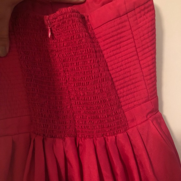 DEVLIN Magenta Pink Strapless Dress with Pockets - Picture 5 of 8